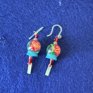 Colorful Floral Beaded Earrings